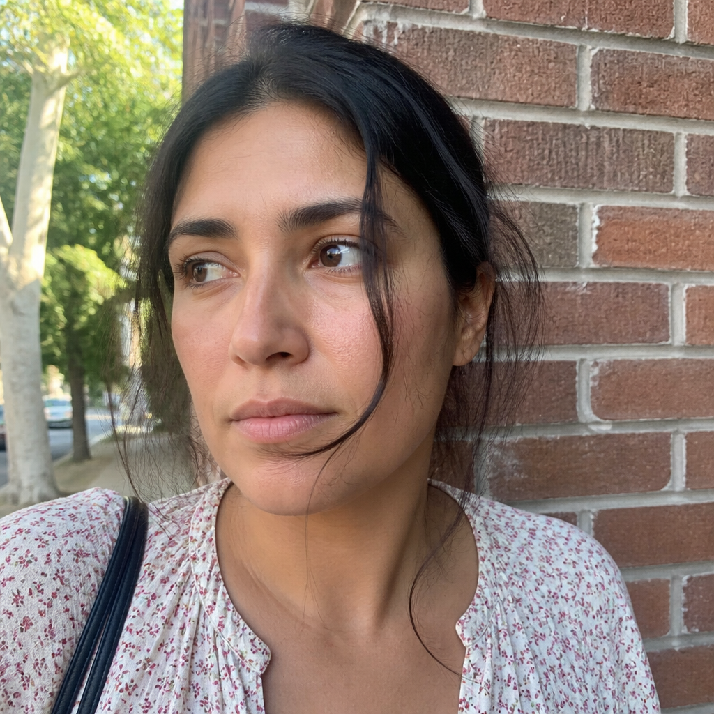 AI-generated fictional portrait